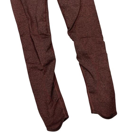 GYMSHARK Leggings Heathered Maroon S Flattering Form Fitting Stretchy Athletic - Picture 6 of 8